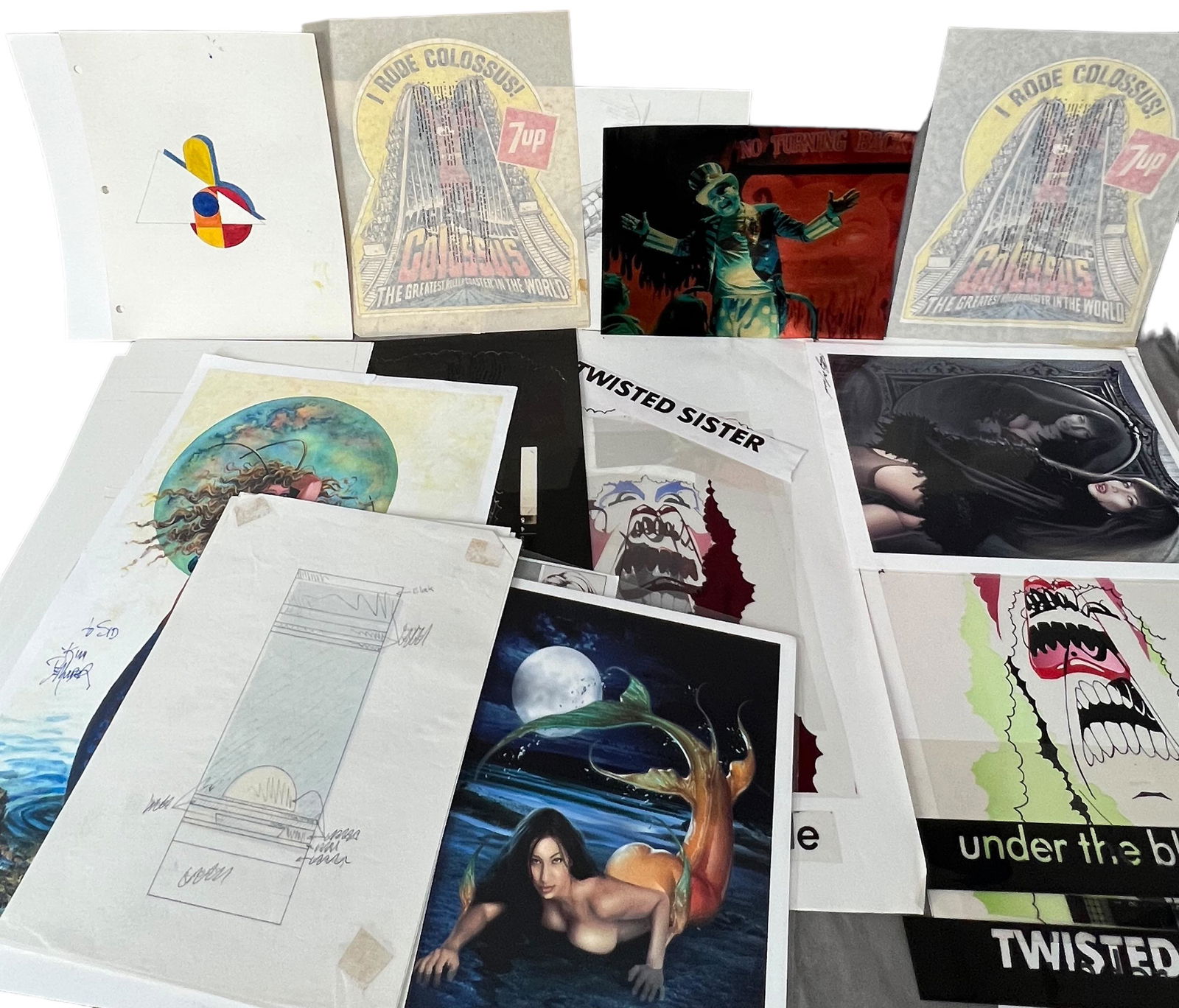 Sid Haig captain Spaulding animation production material art (1 of 15)