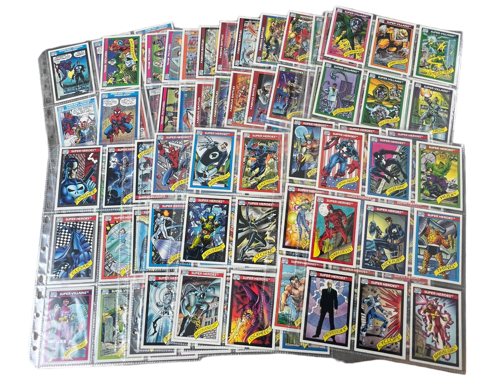 Vintage marvel comic trading card collection lot venom hulk Spider-Man 162 cards (1 of 7)