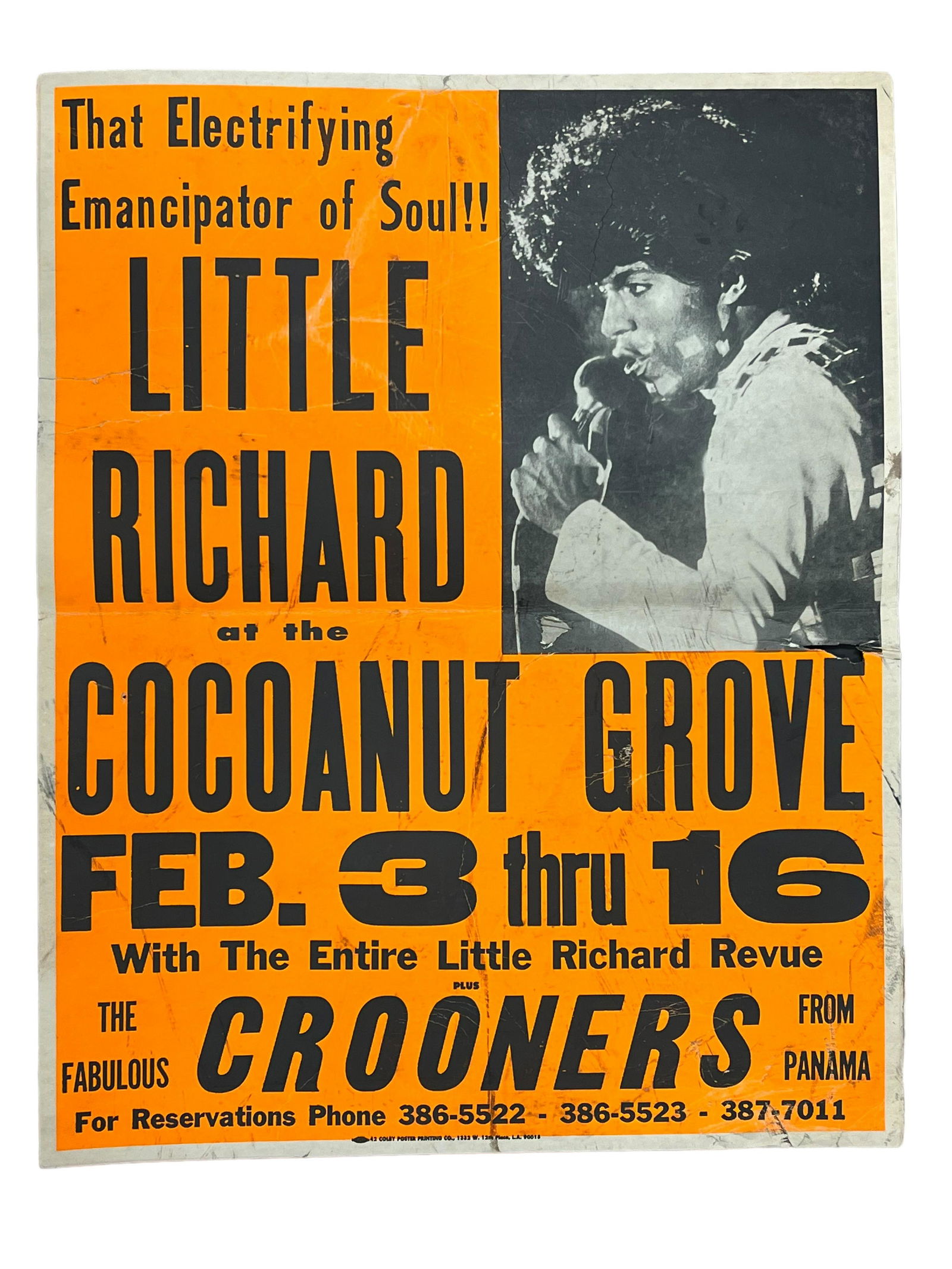 Little Richard rare original vintage concert advertising poster (1 of 7)