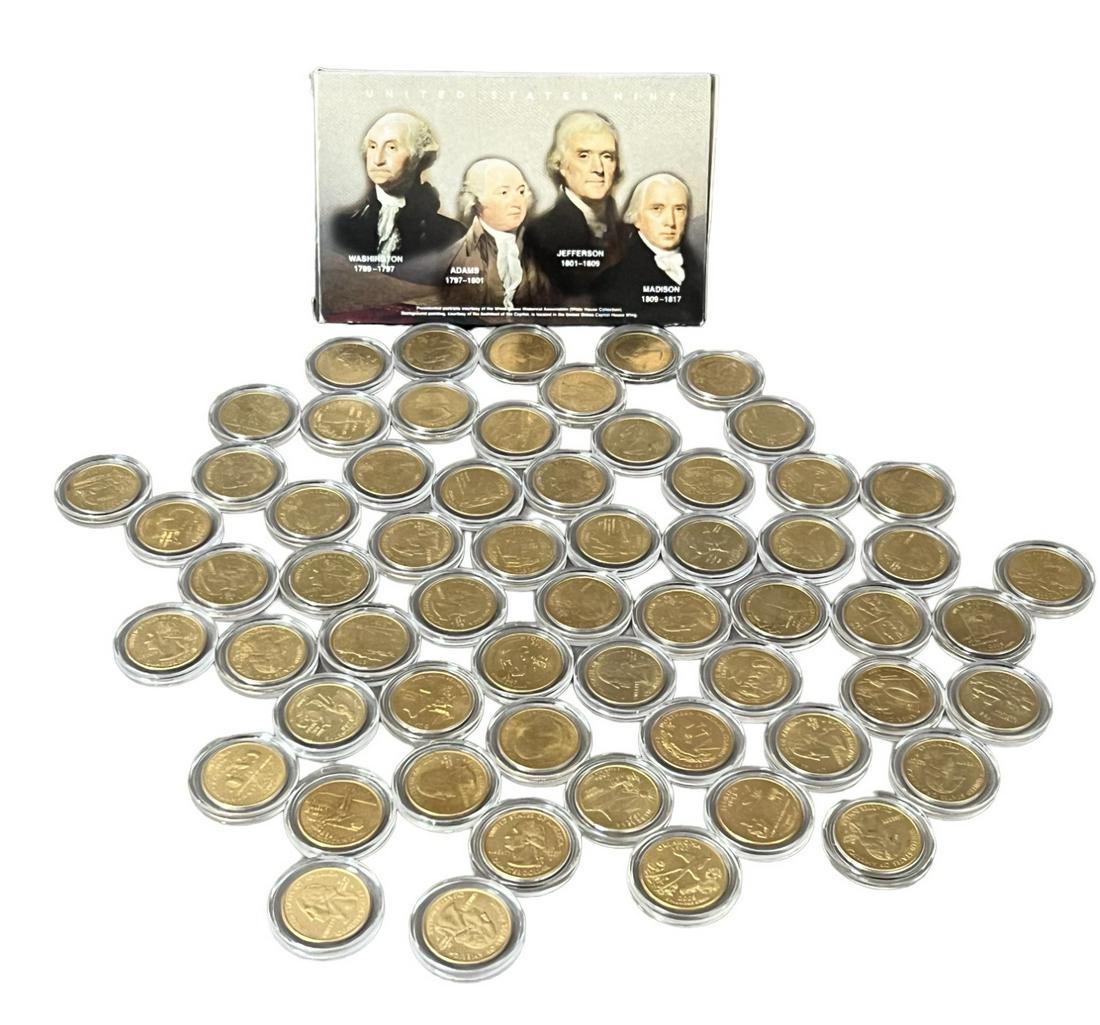 United States 24 karat gold plated quarter coin collection lot (1 of 6)