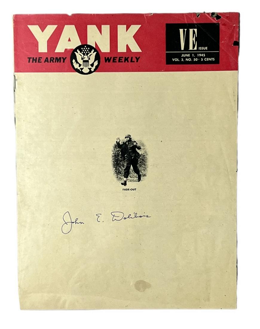 World War II 1945 yank the army weekly magazine signed: World War II 1945 yank the army weekly magazine signed