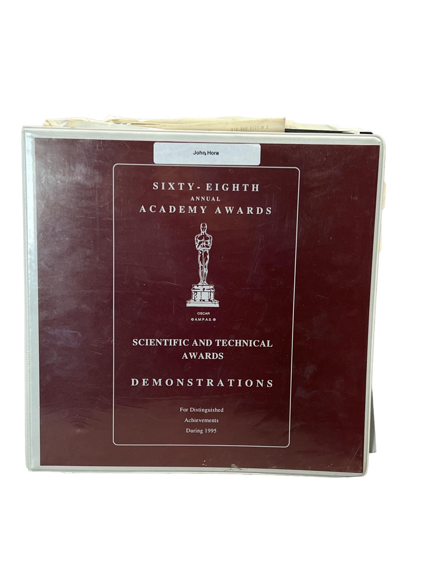 68th annual Academy Awards production binder John Hora Braveheart Mel Gibson (1 of 20)