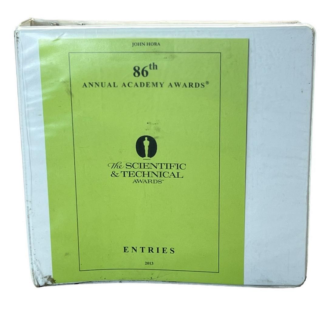 86th annual Academy Awards production binder John Hora 12 years a slave Brad Pitt (1 of 11)