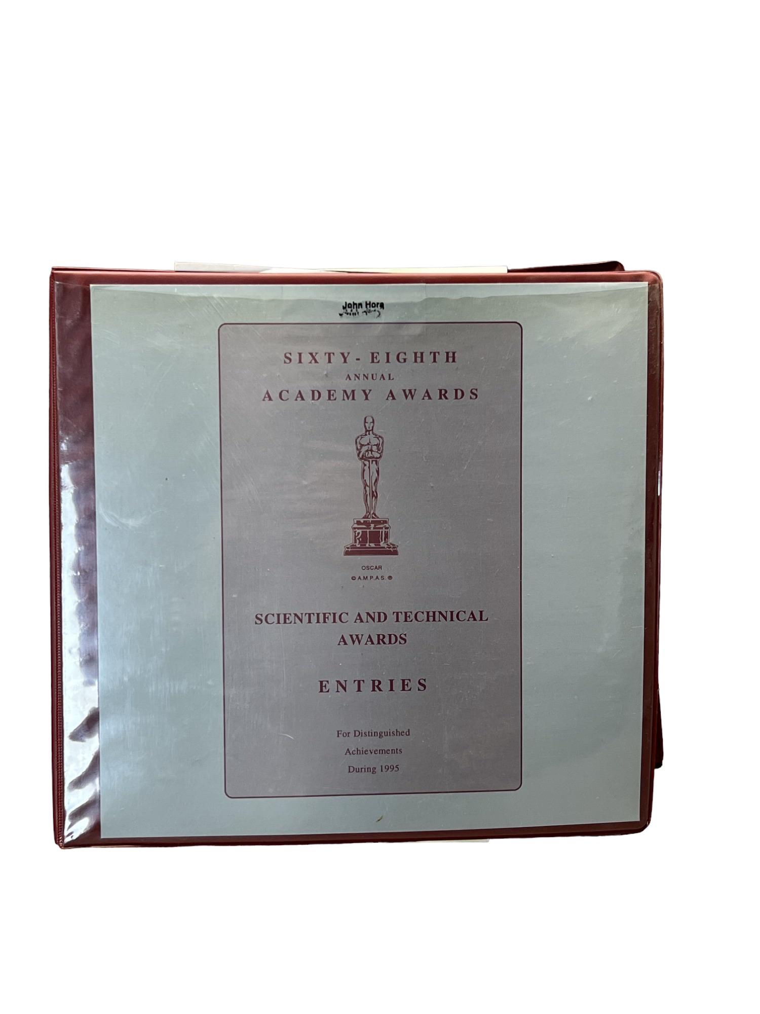 68th annual Academy Awards production binder John Hora Braveheart Mel Gibson (1 of 16)