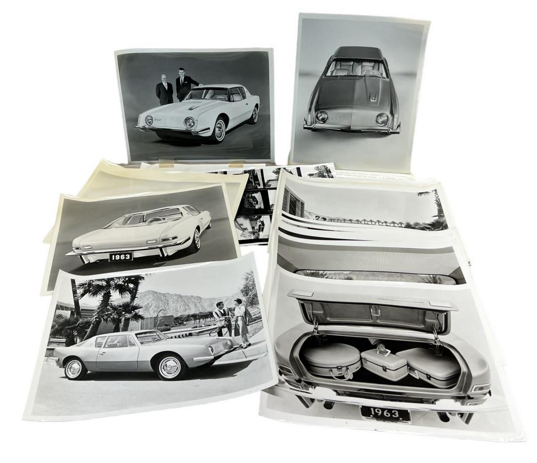 Vintage Studebaker Avanti car production advertisement black & white photo collection lot (1 of 13)