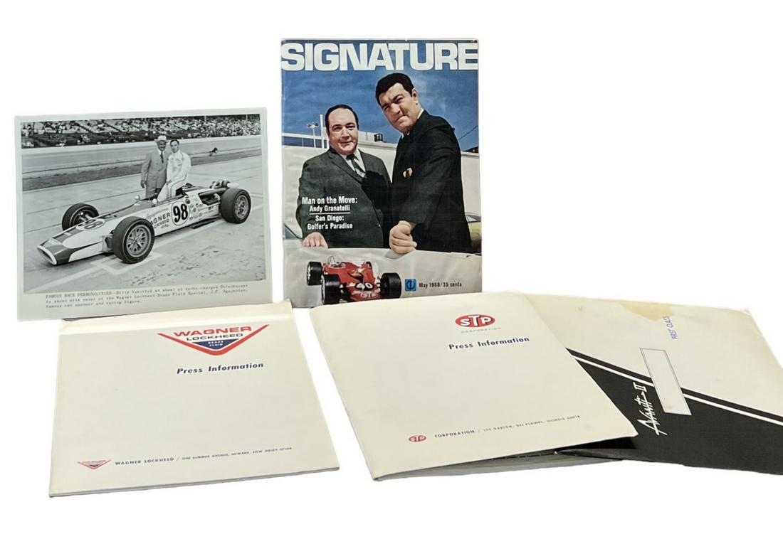 Wagner Lockheed race car vintage press information kit with photos (1 of 13)