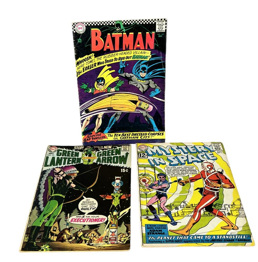 Vintage DC comic book collection lot Batman 188 Green Lantern 79 mystery in space 70 (1 of 5)