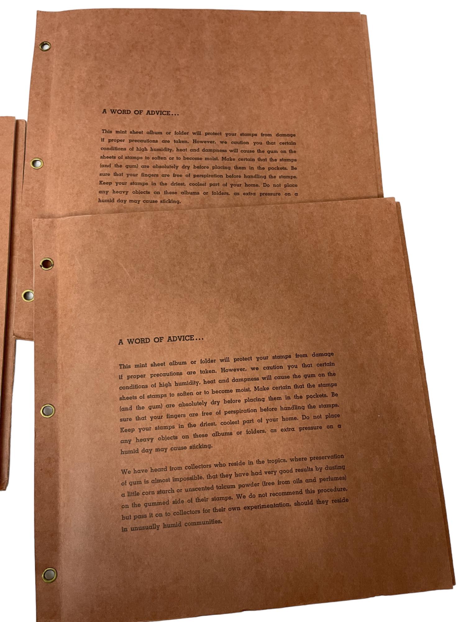 Vintage Stamp Sheet Collection Lot 55 Sheets (1 of 13)