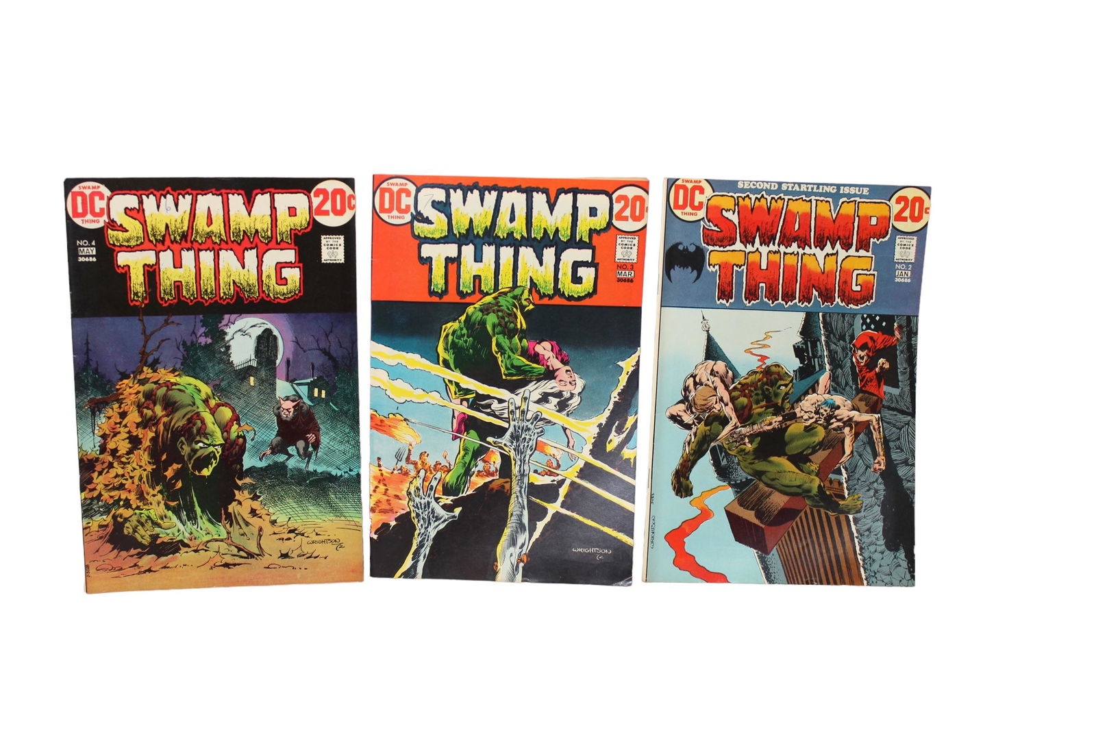 Swamp thing 2,3,4 vintage comic book lot DC Collection (1 of 6)
