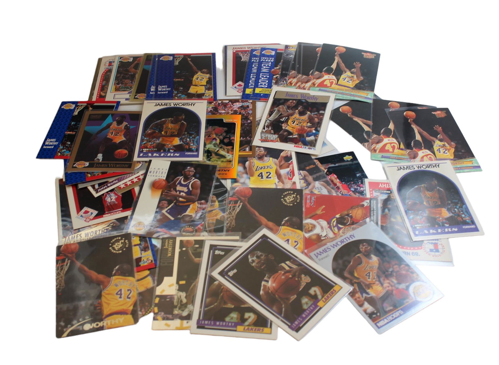 James Worthy Vintage Basketball NBA Sports Card Collection Lot (1 of 8)