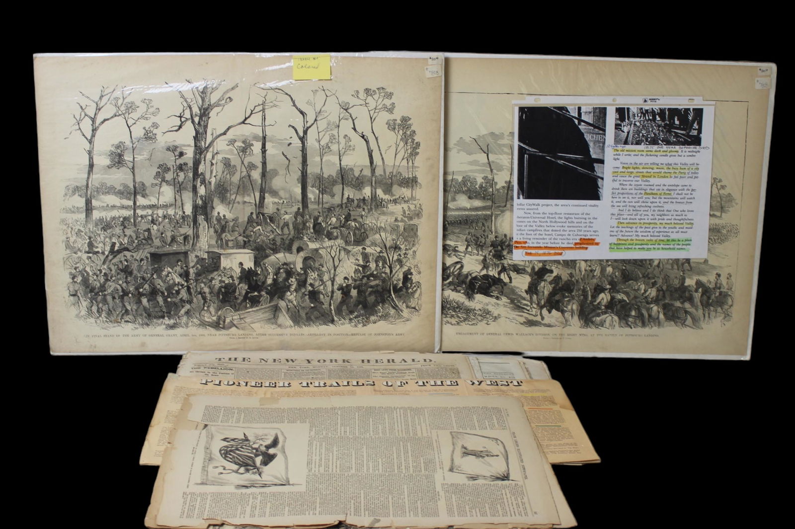 US Civil War era 1860s newspaper collection new York (1 of 15)