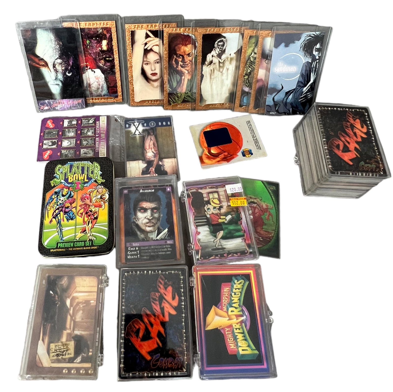 Vintage trading card collection lot Power Rangers X-Files rage and more: Vintage trading card collection lot Power Rangers X-Files rage and more