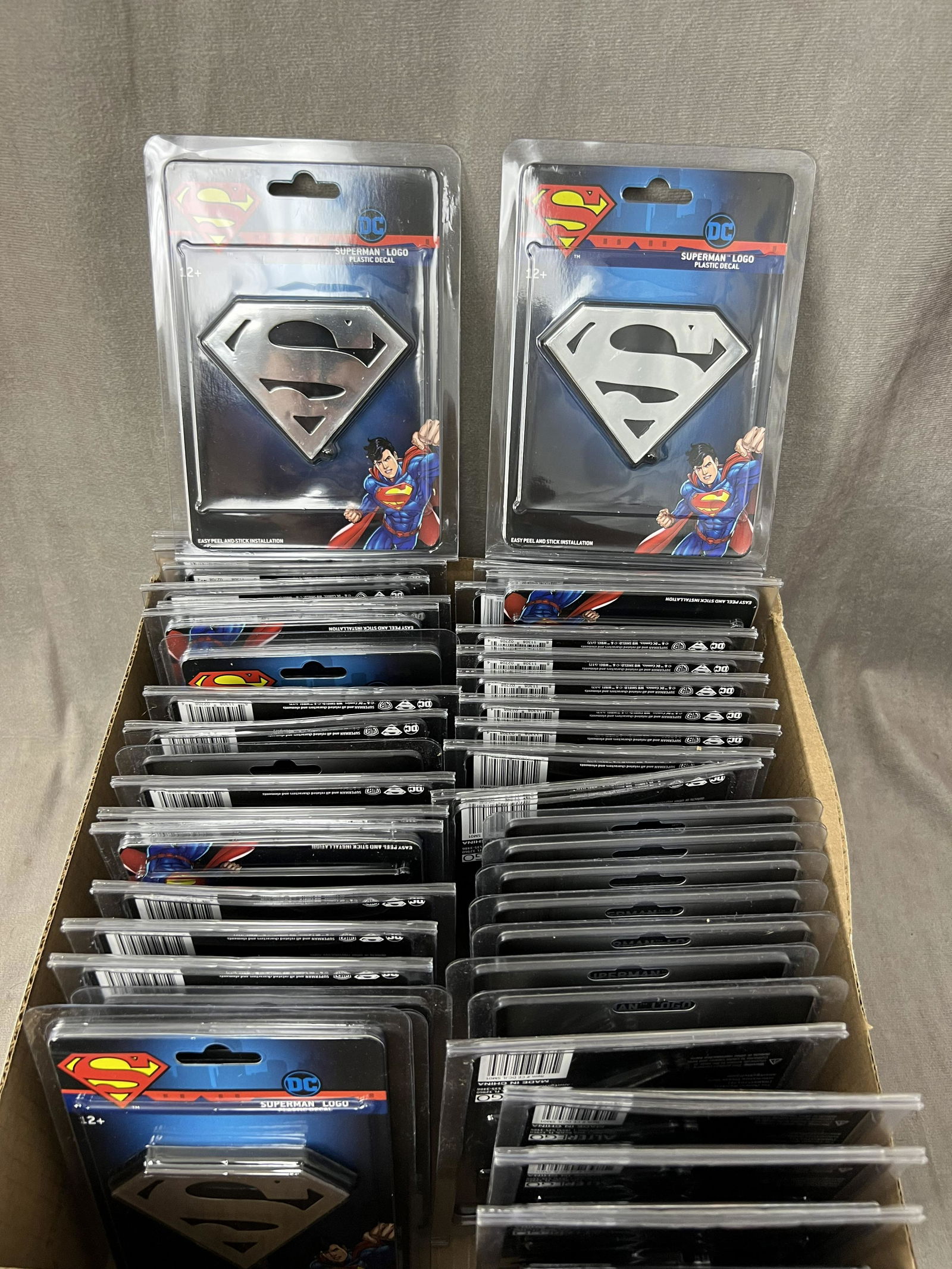 Vintage superman plastic decal collection lot new old stock sealed (1 of 5)