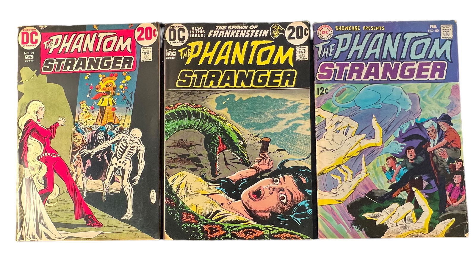 Vintage comic book collection lot, The Phantom Stranger 80, 25, 24 (1 of 5)