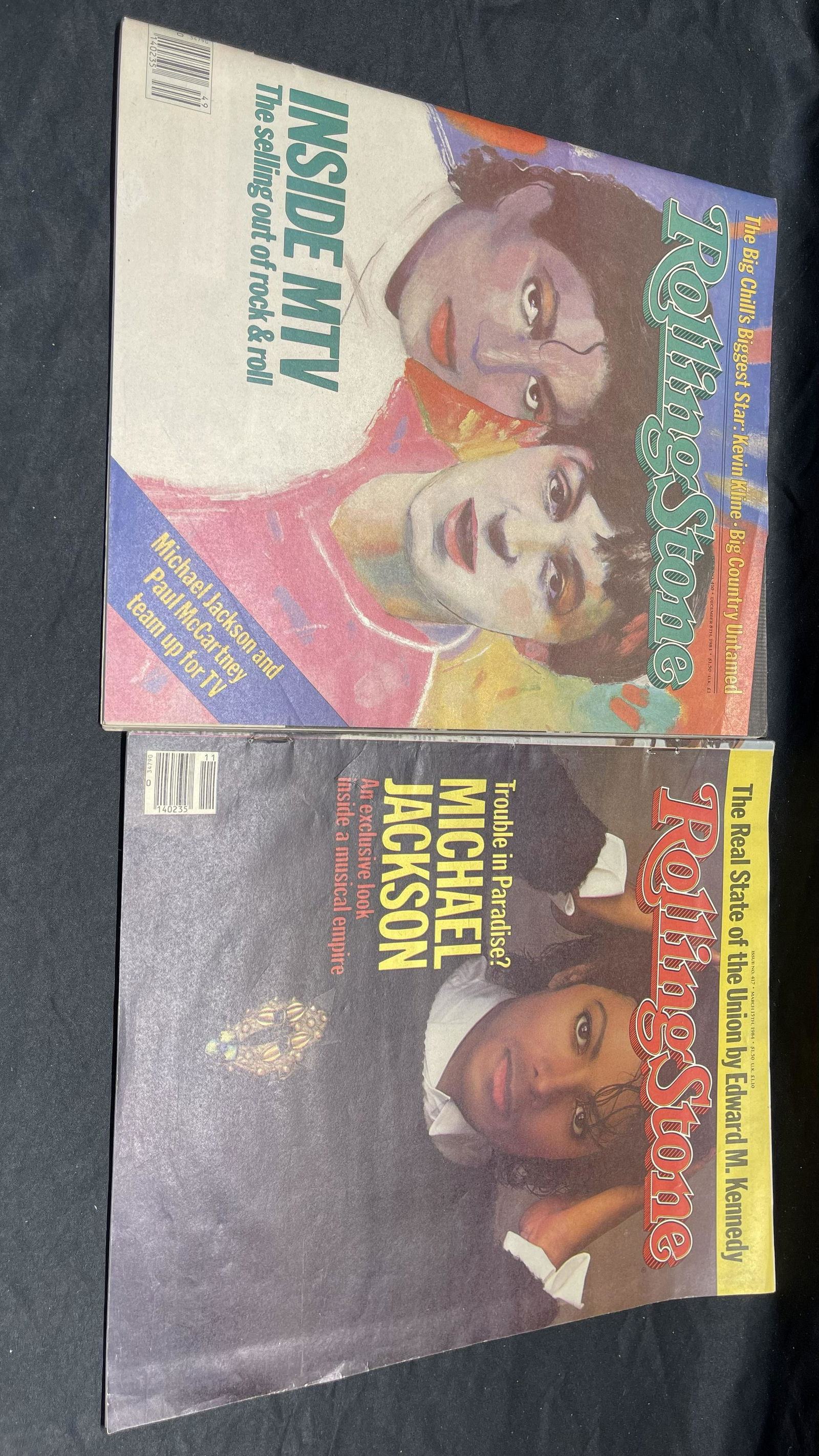 Vintage Rolling Stone Magazines with Michael Jackson (1 of 4)