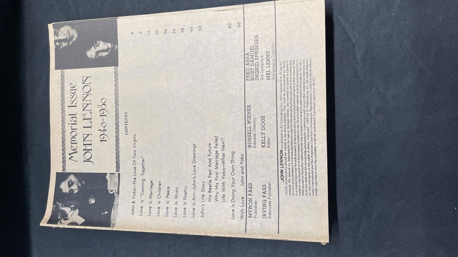 John Lennon Memorial Issue Magazine Collection Lot: John Lennon Memorial Issue Magazine Collection Lot of 10.