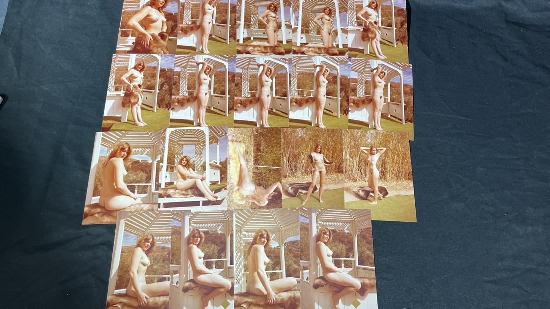 Vintage Pin Up Nude Female Model Photo Photograph Collection Lot: Vintage Pin Up Nude Female Model Photo Photograph Collection Lot, 20 photo lot, approximate size of each photo is 5" x 3 1/2" we believe these photos are from a nudist colony, some of these images mig