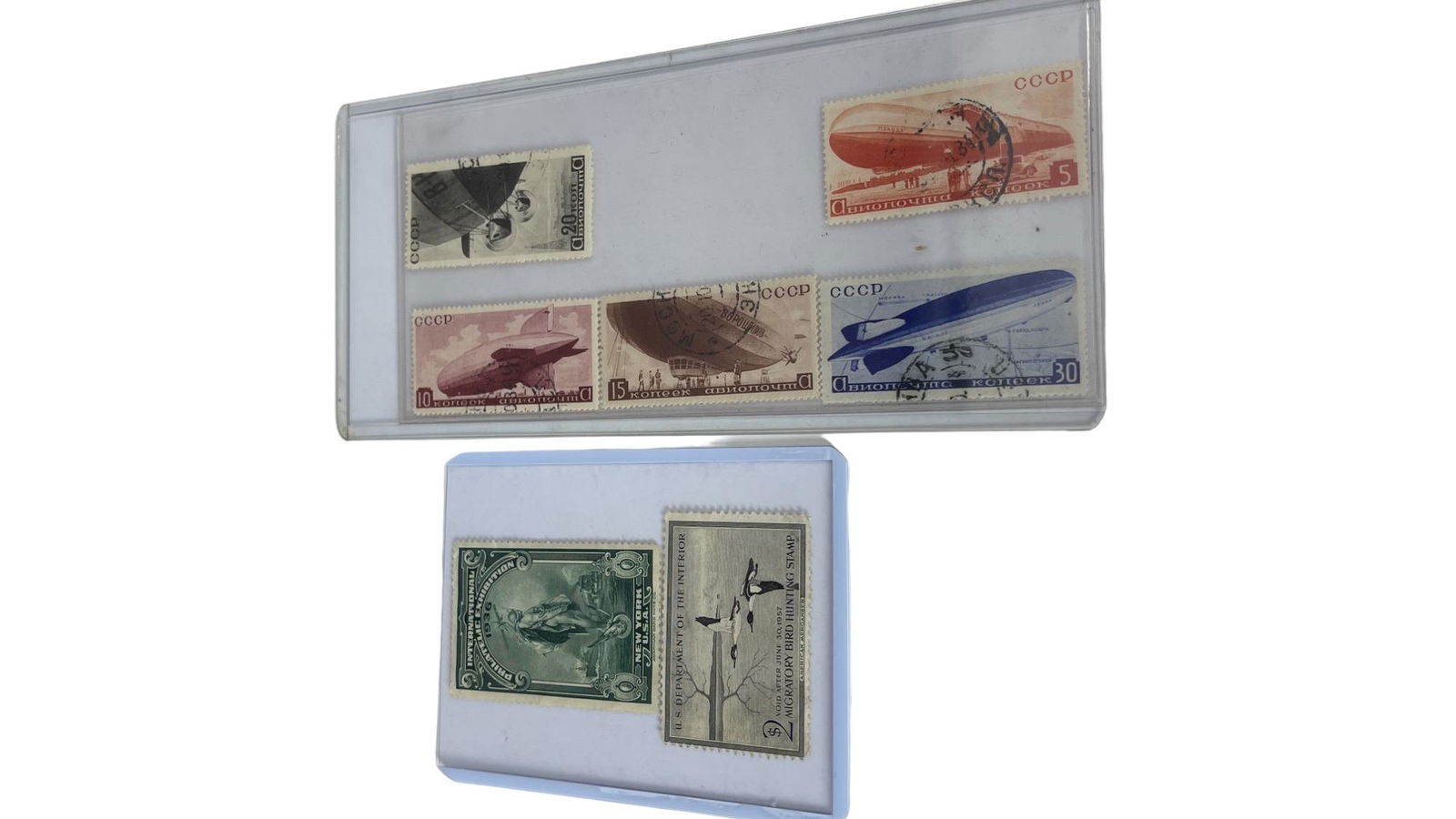 US Migratory Duck and Russian Zeppelin Stamp Collection (1 of 4)