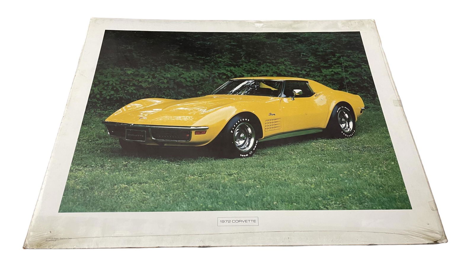 Vintage Sealed Poster of 1972 Corvette Stingray (1 of 6)