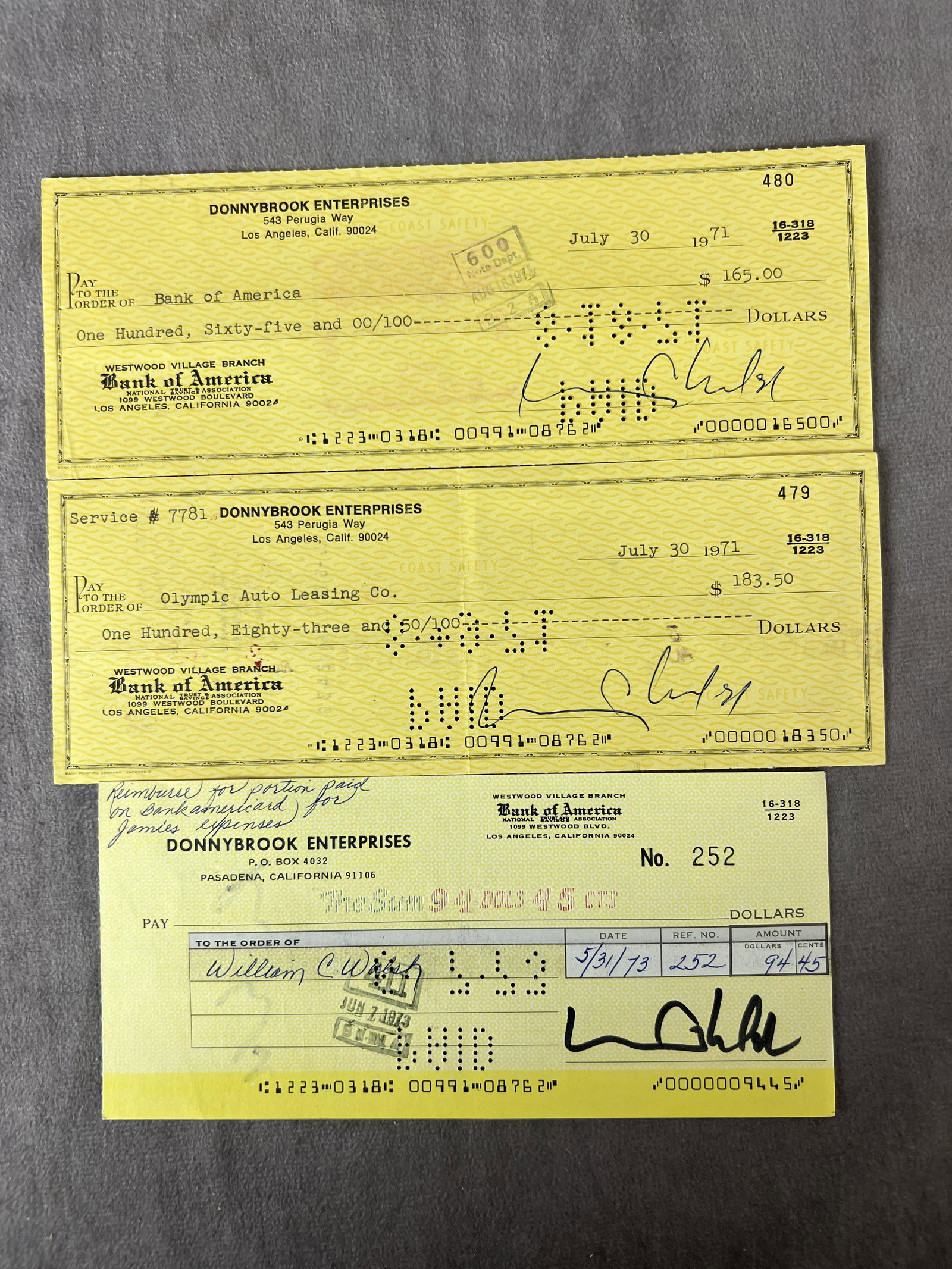 Bill Walsh Disney Legend Signed Check Autograph Mary Poppins Walt Disney Production Collection Lot: Bill Walsh Disney Legend Signed Check Autograph. After Walt Disney's death in 1966 Walsh was part of the seven man committee who ran the company. William Crozier Walsh (September 30, 1913 - January 27