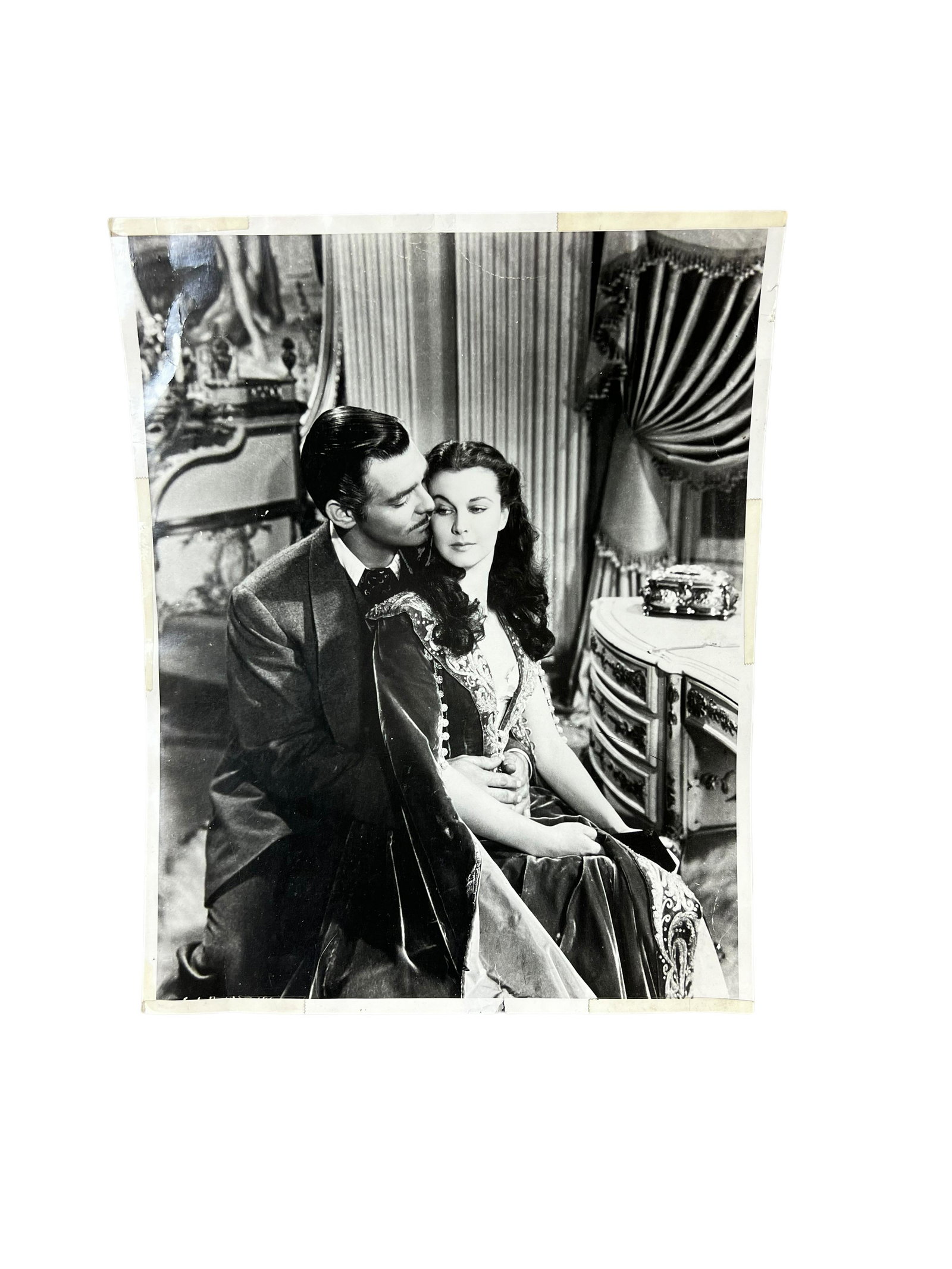 "Gone With the Wind" Clark Gable Vintage black & white 11" x 14" Hollywood Movie Photo: "Gone With the Wind" Clark Gable Vintage black & white 11" x 14" Hollywood Movie Photo