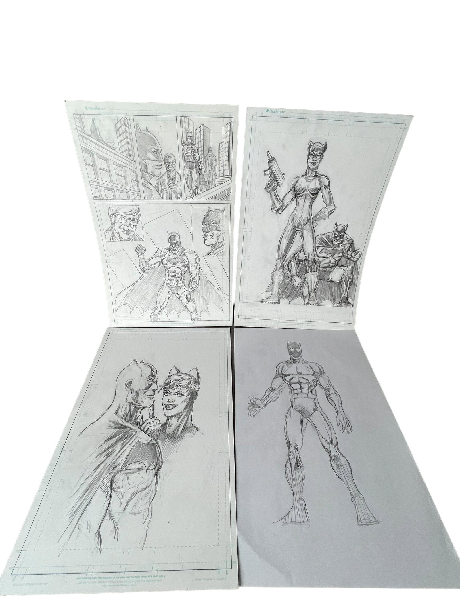 Original Vintage Comic Art Drawing "Batman" Collection Lot - Hand Drawn (1 of 6)