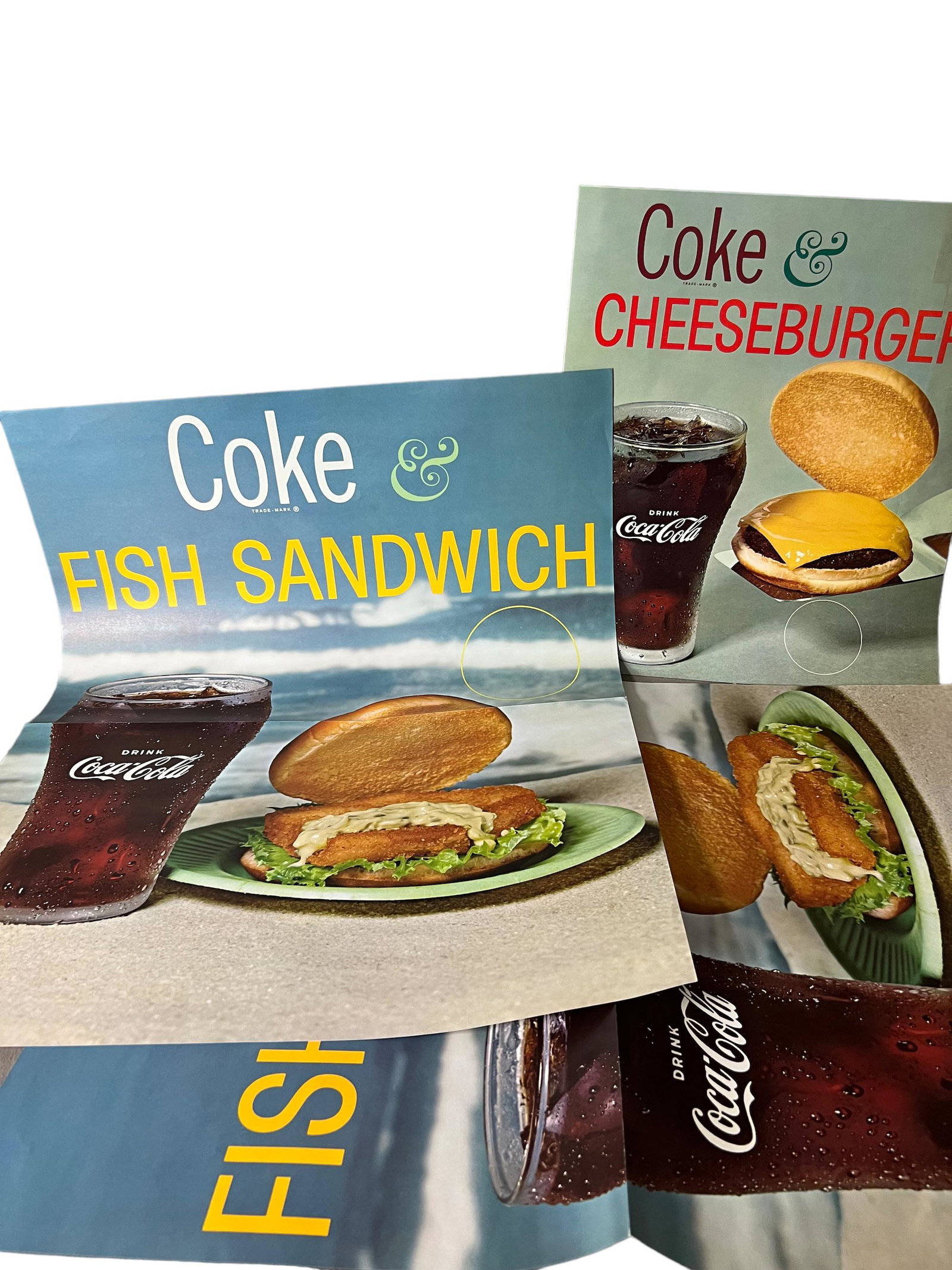 Vintage Coca-Cola Advertising Lithograph Sign Collection Lot (1 of 8)