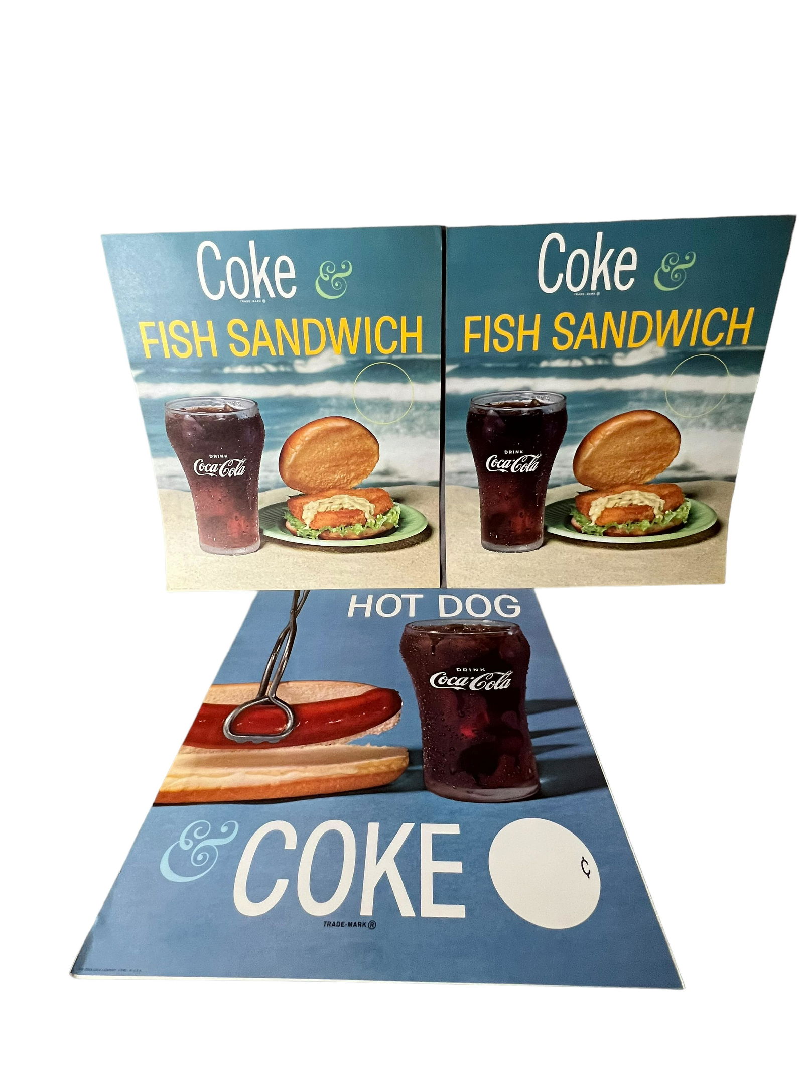 Vintage Coca-Cola Advertising Lithograph Sign Collection Lot (1 of 11)