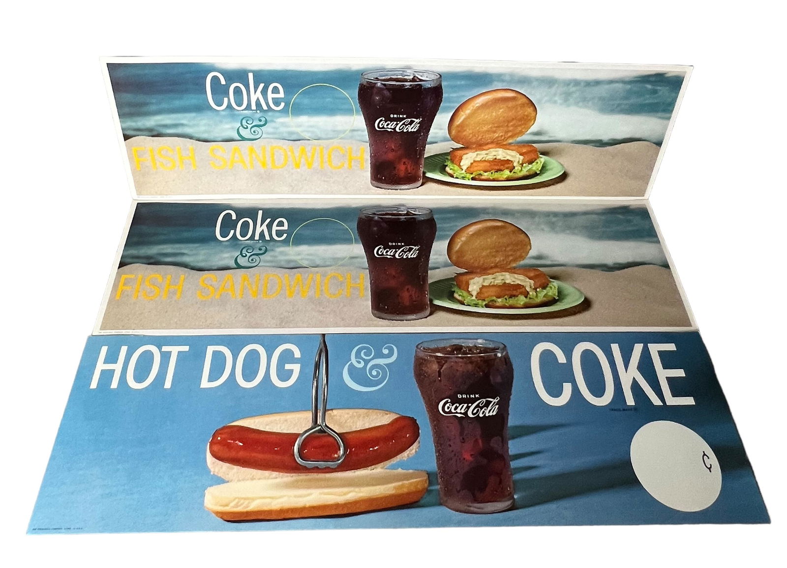 Vintage Coca-Cola Advertising Lithograph Sign Collection Lot (1 of 9)