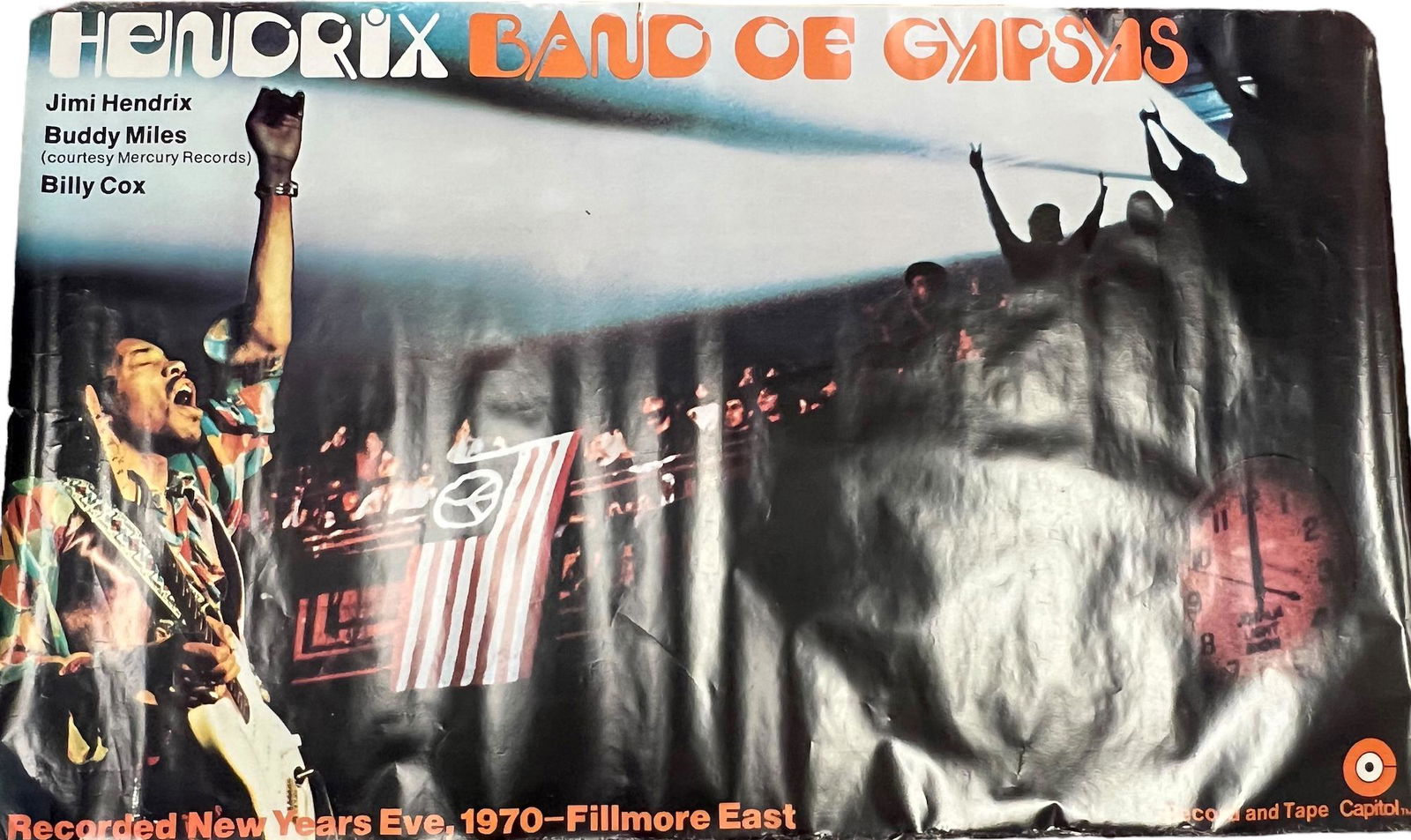 Vintage Original 1970 Jimi Hendrix Concert Poster (1 of 9)