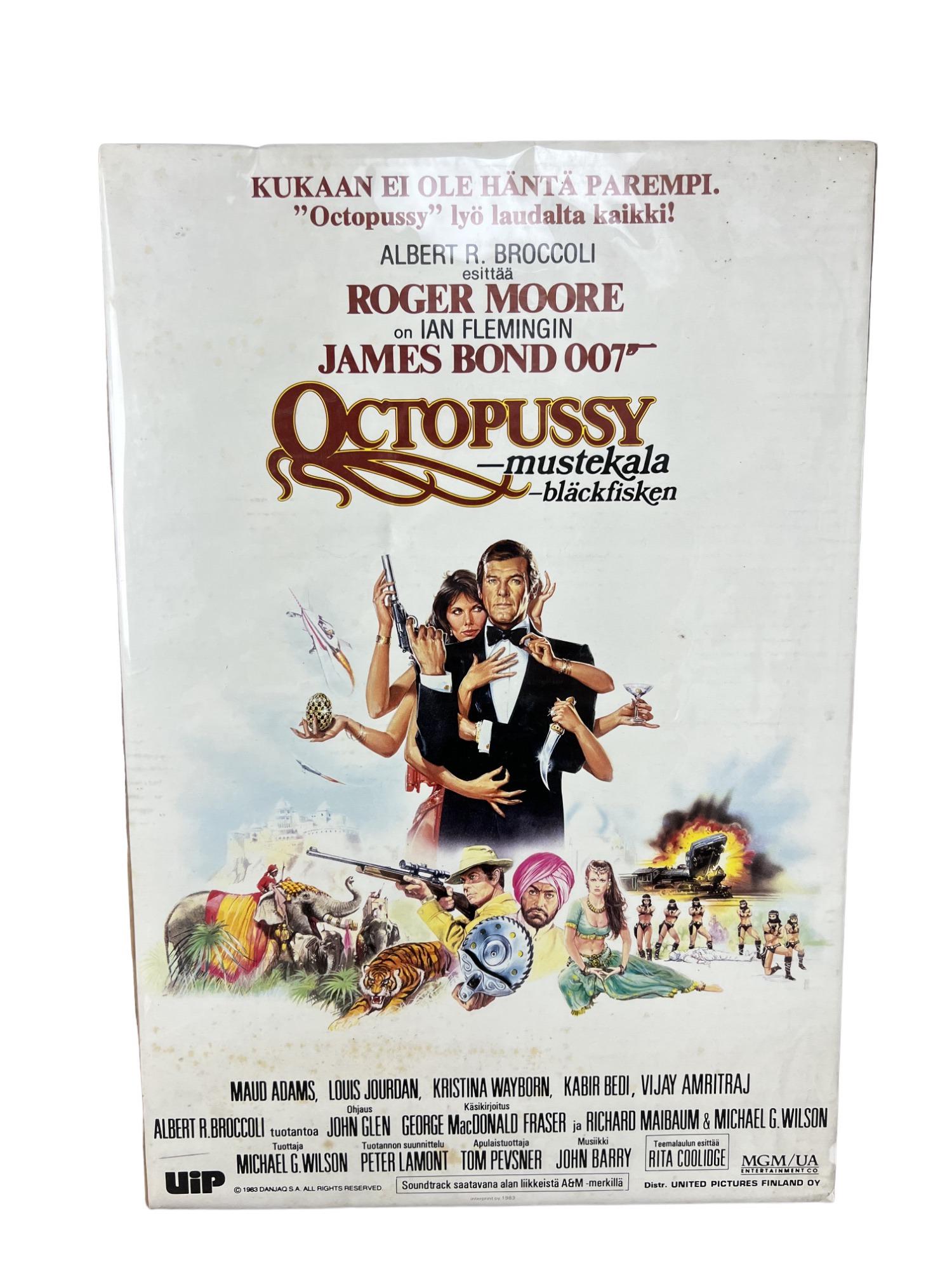 1983 Octopussy James Bond Original Finnish Movie Poster (1 of 5)