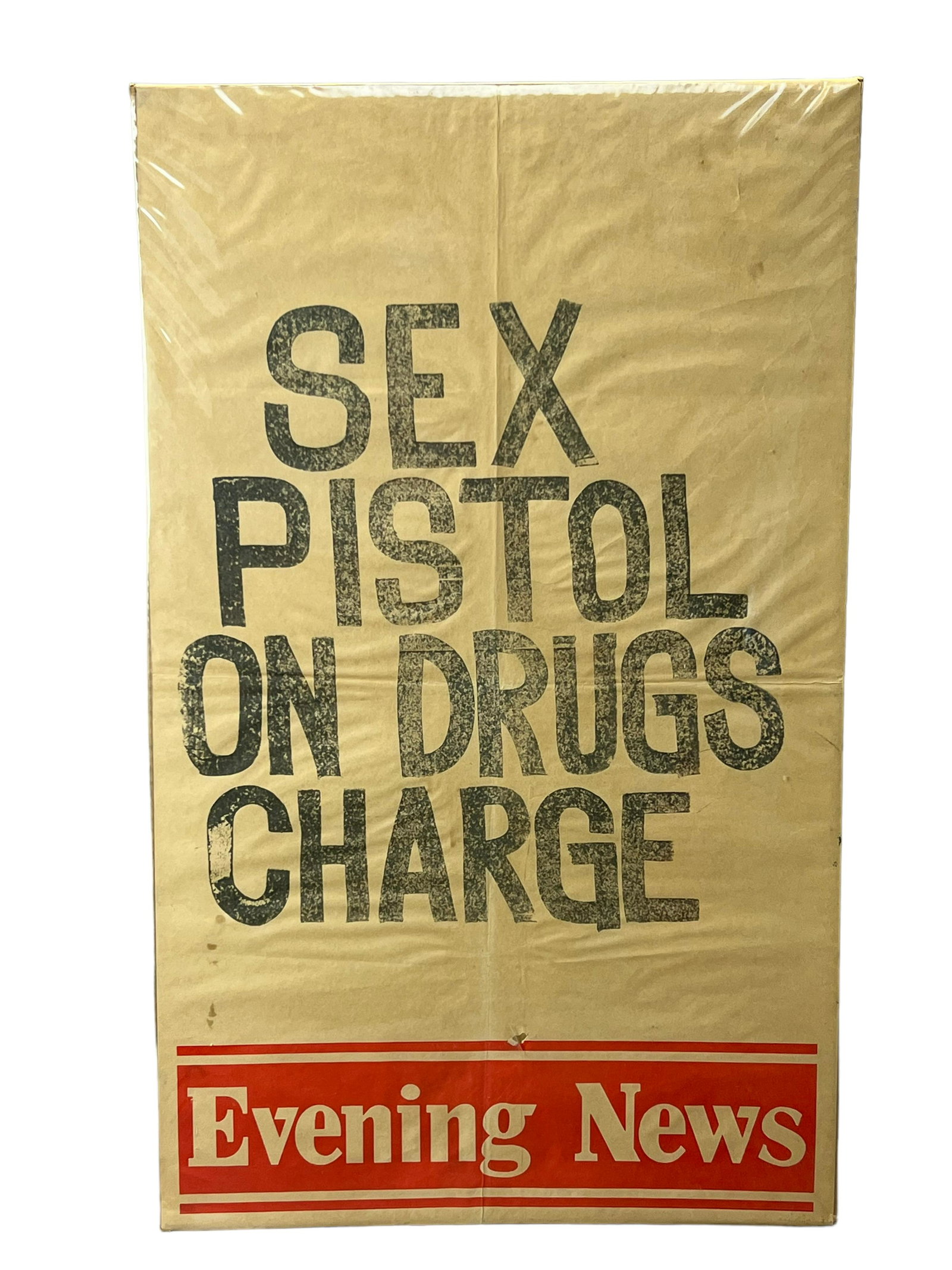 Sex pistols on drugs charge evening news poster (1 of 6)