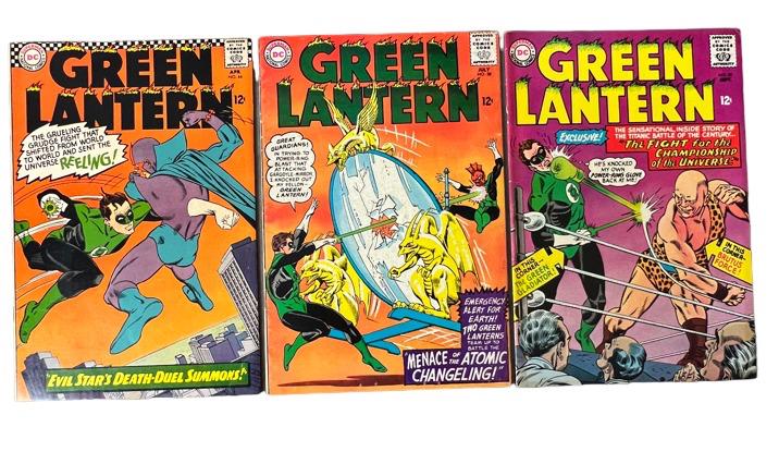 Green Lntern # 44, 38, 39,, vintage DC comic book collection lot (1 of 8)
