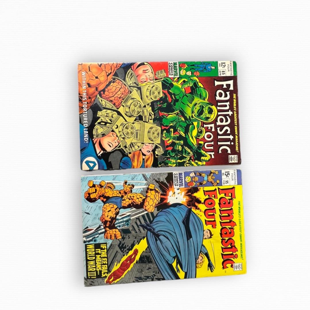 Fantastic Four # 85, #95 Vintage comic book collection lot (1 of 6)