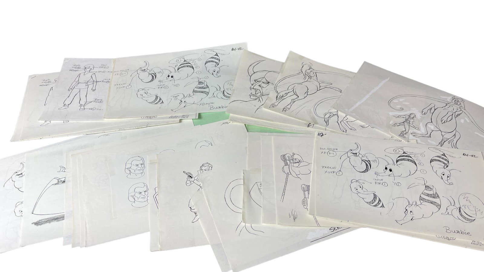 Original He-Man and She-Ra Illustration Models and Artwork: Original He-Man and She-Ra Illustration Models and Artwork.Most of these storyboards are photocopies, some with hand corrections and cutouts.