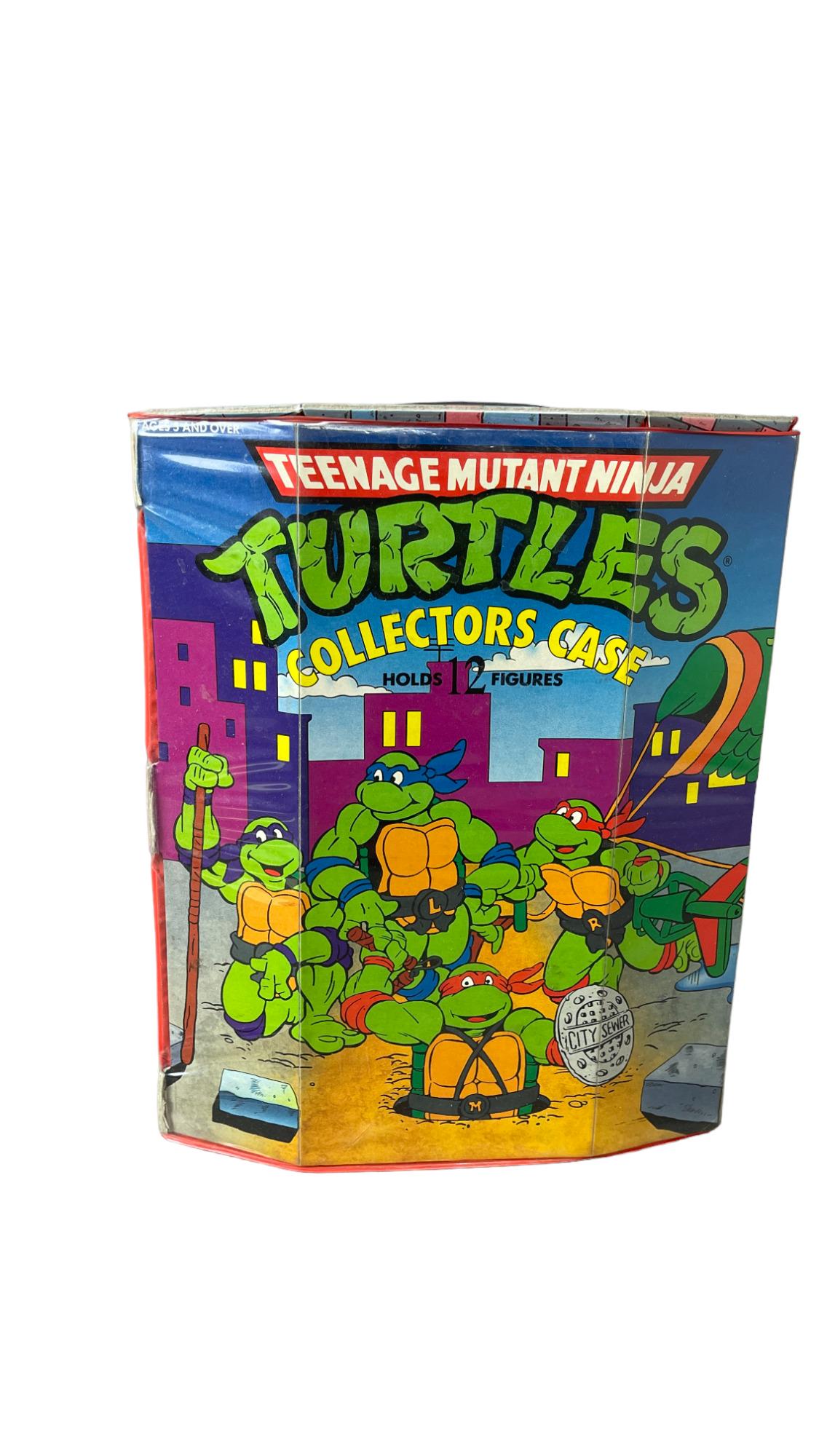 Vintage 1991 Teenage Mutant Ninja Turtles Collectors Case with 6 Toys/Figures: Vintage 1991 Teenage Mutant Ninja Turtles Collectors Case with 6 Toys/Figures