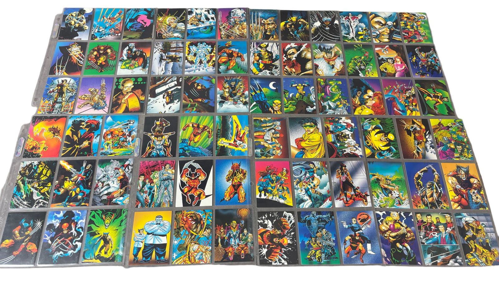 Vintage Marvel Wolverine Trading Card Collection Lot: Vintage Marvel Wolverine Trading Card Collection Lot. 72 Cards.