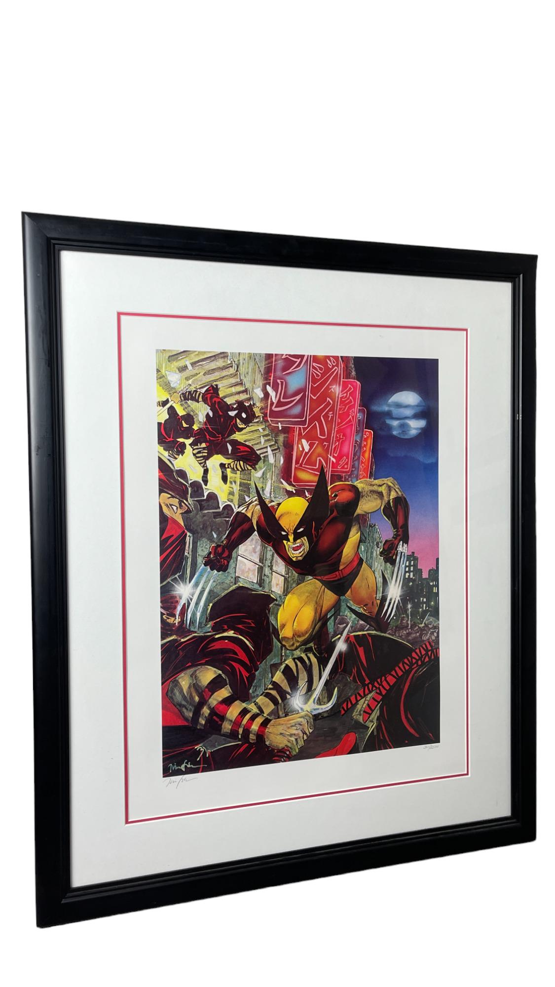 Wolverine Jim Lee Signed and Framed Marvel Lithograph AP 361/2500 (1 of 8)