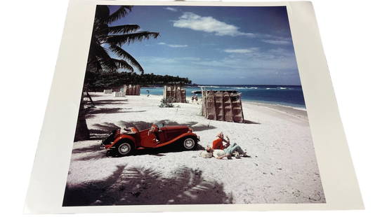 Slim Aarons Photograph of "John Rawlings Montego Bay Beach" Getty Images Hulton/Archive: Slim Aarons Photograph of "John Rawlings Montego Bay Beach" Getty Images Hulton/Archive - Size 20"x24"