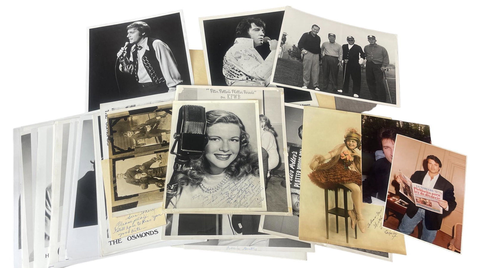 Original Photo Collection of Peter Potter "Radio & Television Artists" Collection Lot: Original Photo Collection of Peter Potter "Radio & Television Artists" Collection Lot