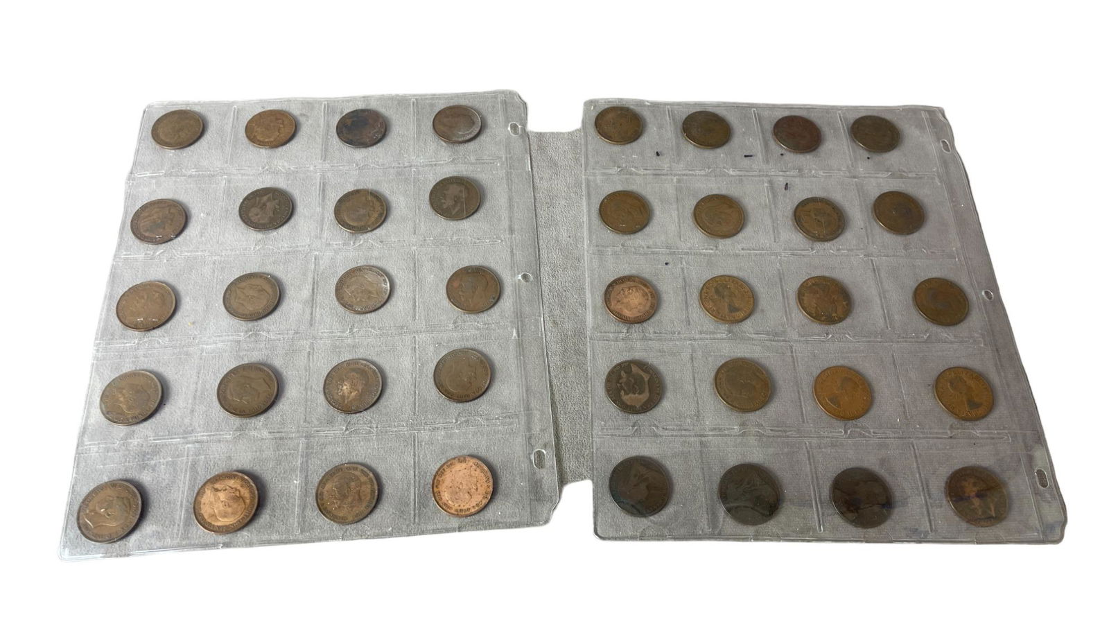 British Great Britain King George, Elizabeth Antique Penny Collection 1918 & More (1 of 4)