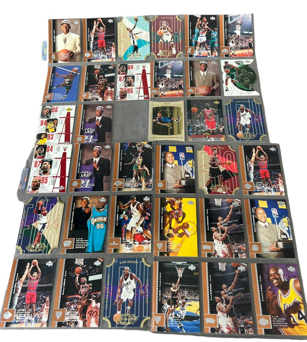 Vintage NBA basketball card collection Lot Michael Jordan, Glenn Robinson, Shaquille O'Neal (1 of 13)
