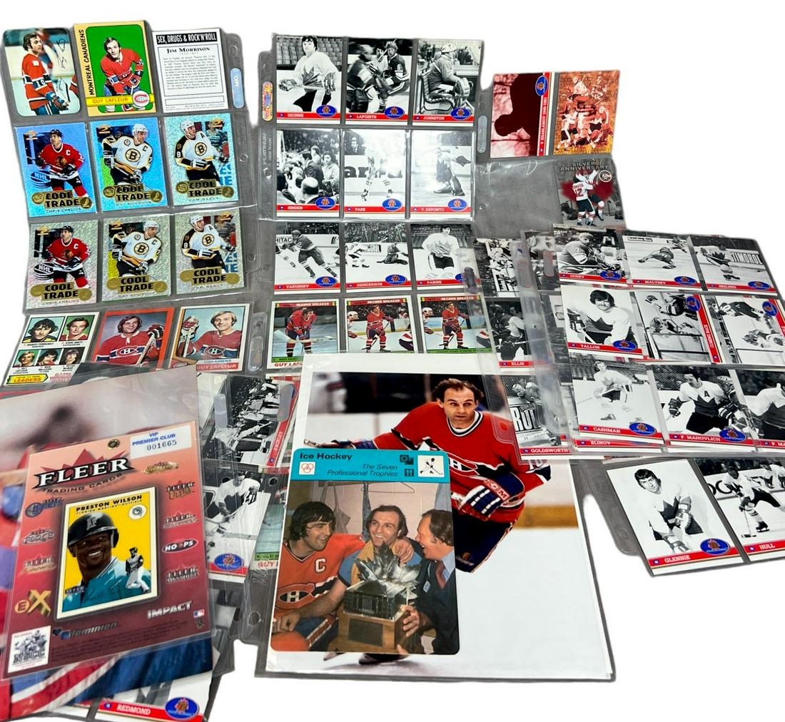 Vintage rare hockey, NHL trading card collection lot Guy Lafleur: Vintage rare hockey, NHL trading card collection lot Guy Lafleur