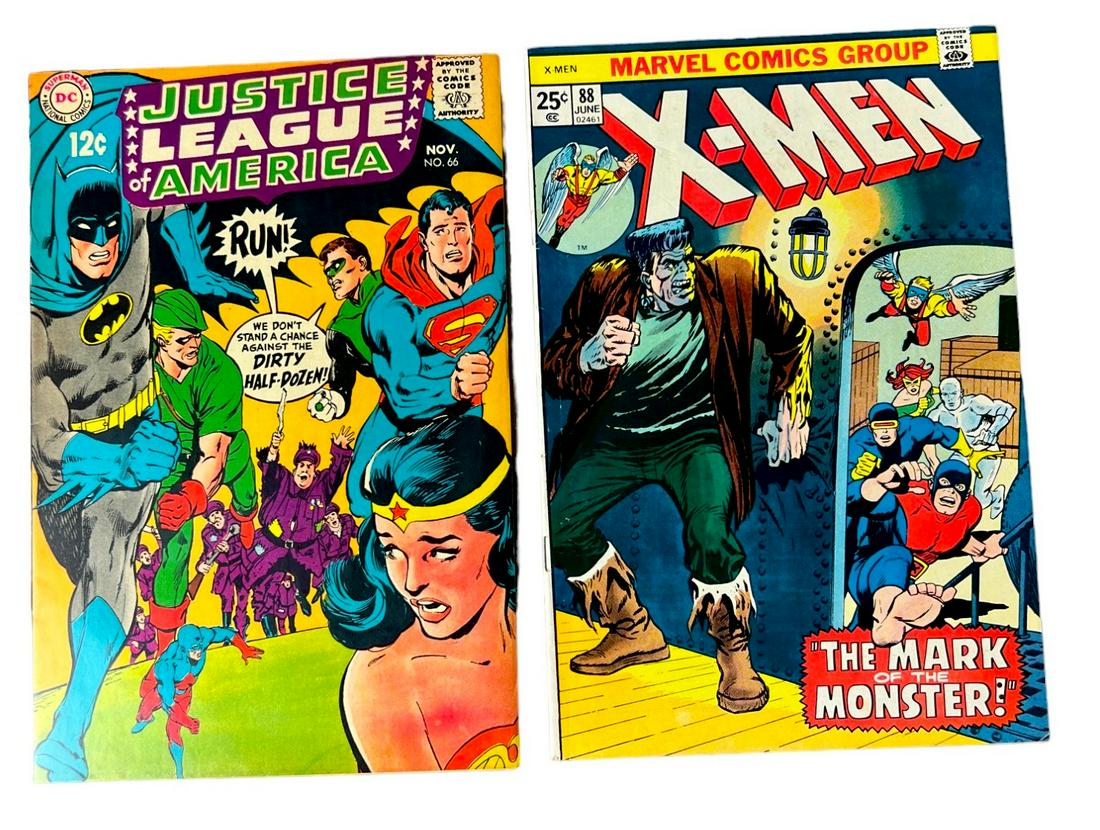 Justice league of America 66 X-Men 88 vintage comic book collection (1 of 6)