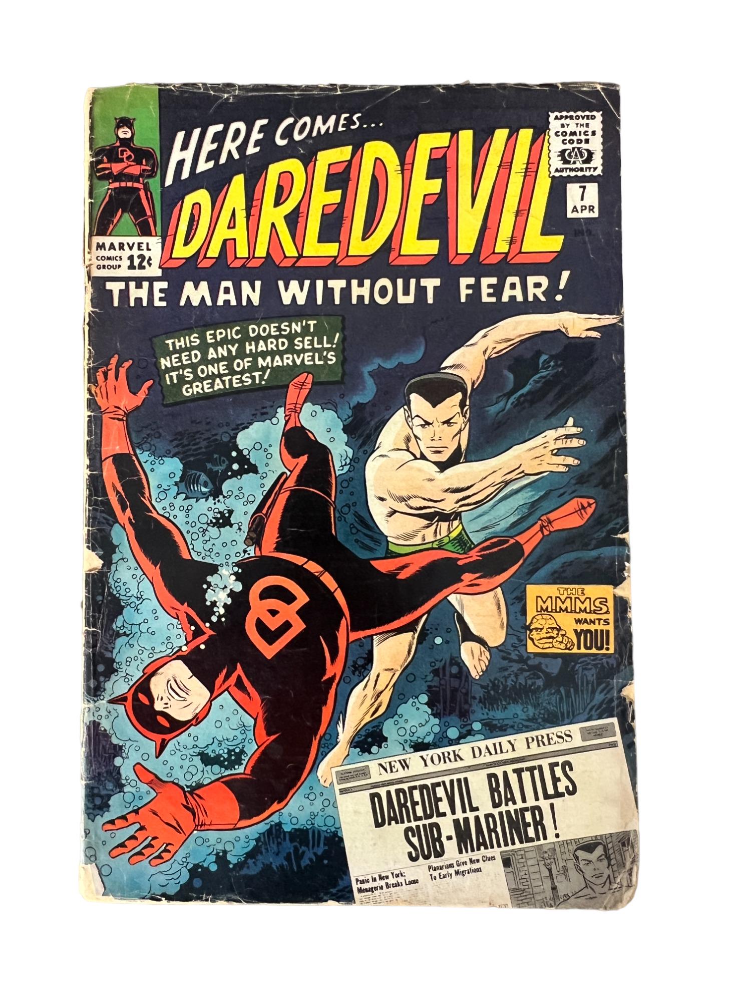 Daredevil # 7 Marvel 1st Daredevil Red Costume Classic Sub-Mariner Battle (1 of 5)