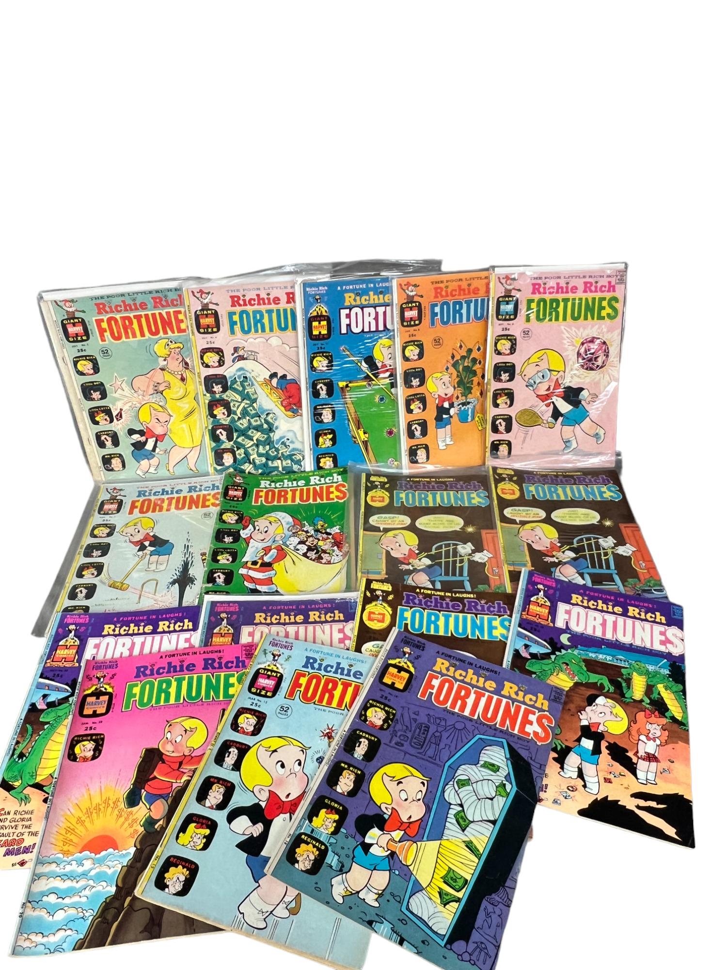 Richie Rich Fortunes Harvey comics vintage comic book collection lot (1 of 14)