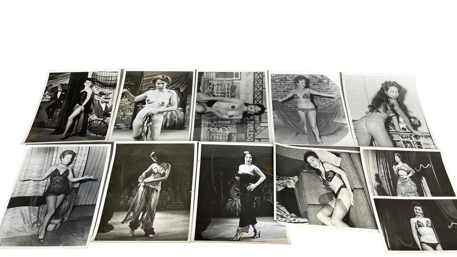 Vintage 1950's Original Burlesque Nude Pin up Model Risque Photo 8x10 Black & White Photographs: Vintage 1950's Original Burlesque Nude Pin up Model Risque Photo 8x10 Black & White Photographs