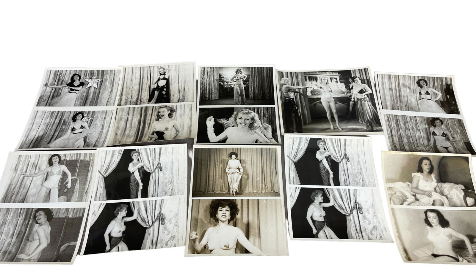 Vintage 1950's Original Burlesque Nude Pin up Model Risque Photo 8x10 Black & White Photographs: Vintage 1950's Original Burlesque Nude Pin up Model Risque Photo 8x10 Black & White Photographs