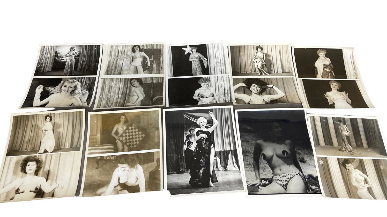 Vintage 1950's Original Burlesque Nude Pin up Model Risque Photo 8x10 Black & White Photographs: Vintage 1950's Original Burlesque Nude Pin up Model Risque Photo 8x10 Black & White Photographs