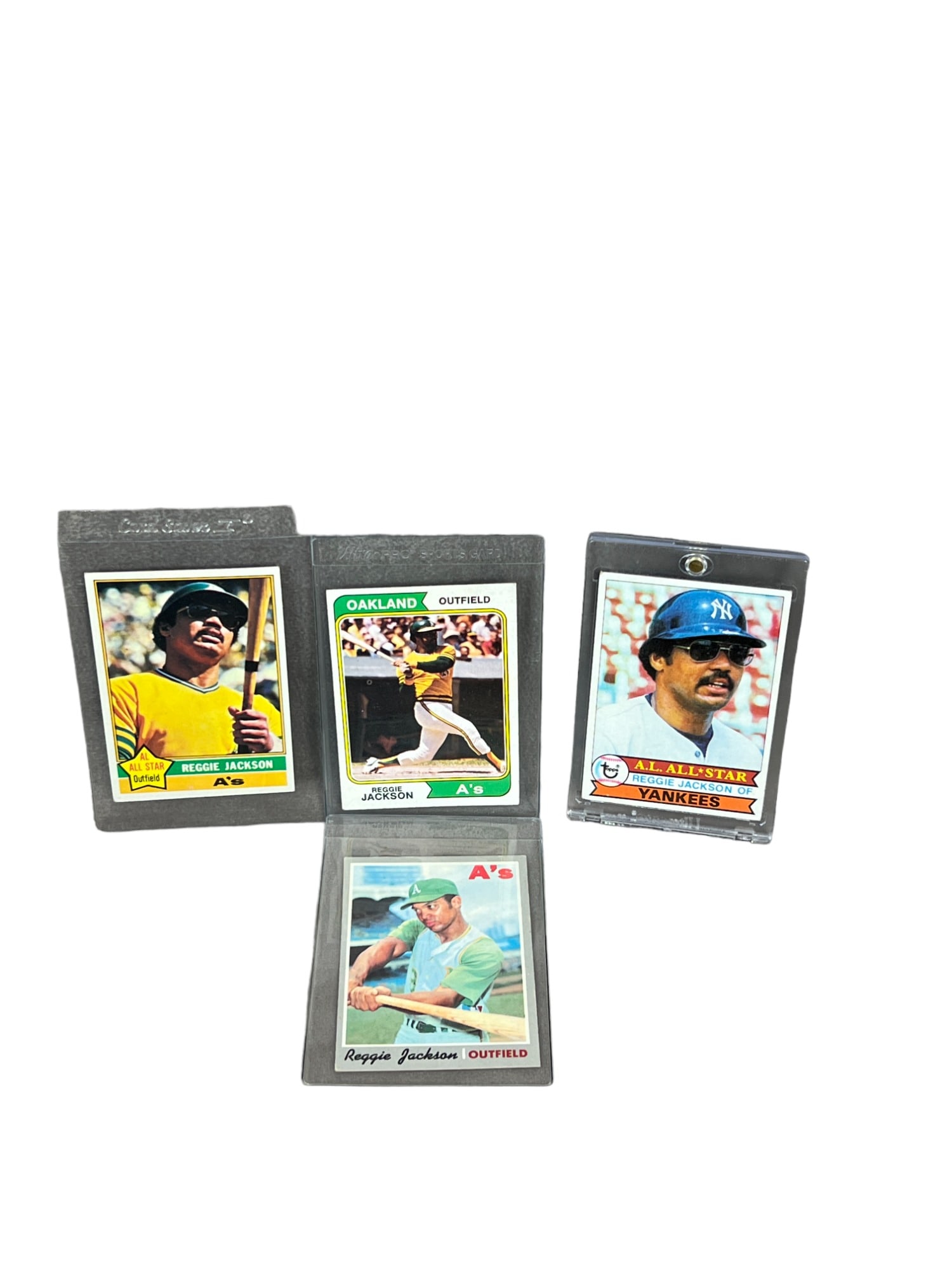 Reggie Jackson Card Collection Lot 130, 500, 700, 140 Vintage 1974